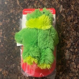 Kong Green Frog Plush Dog Toy squeaks Frog 2 in 1 bundle